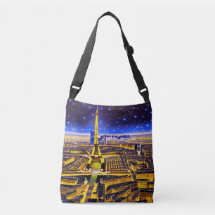 Bolso Cruzado Torre Eiffel y París bajo las estrellas