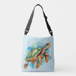 Bolso Cruzado Tortuga de pintura suave