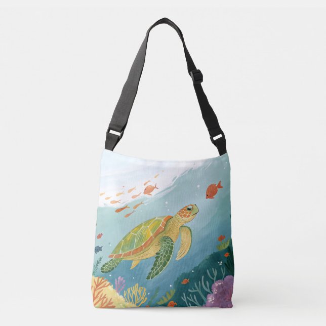 Bolso Cruzado Tortuga pintada (Anverso)
