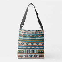 Tote AADJUSTABLE - "AQUA" - Tejidos de estilo mexi