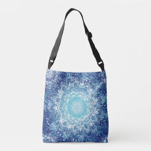 Bolso Cruzado Tote azul hippie