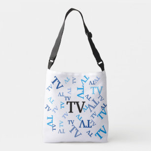 Bolso Cruzado Tote Bag (ao) - Iniciales azules