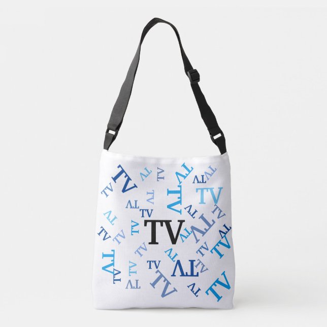 Bolso Cruzado Tote Bag (ao) - Iniciales azules (Reverso)
