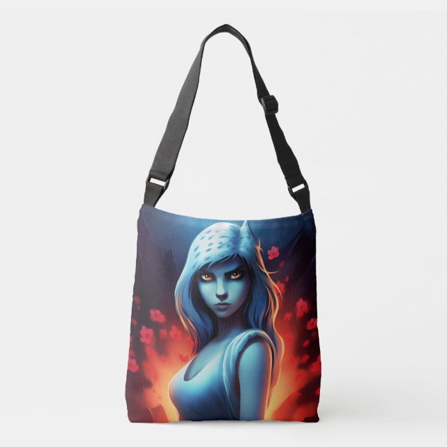 Bolso Cruzado Tote Bag Blue Girl (Anverso)