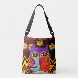 Bolso Cruzado tote bag catface