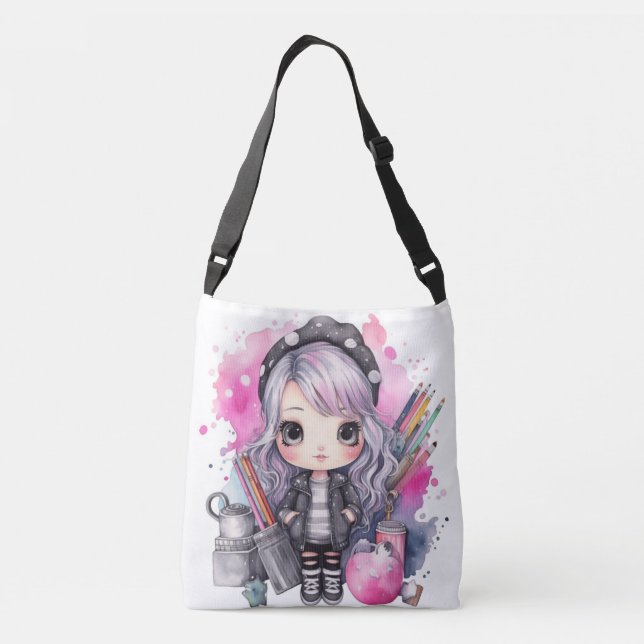 Bolso Cruzado Tote Bag Design artiste (Reverso)