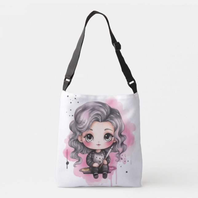 Bolso Cruzado Tote Bag Design artiste (Reverso)