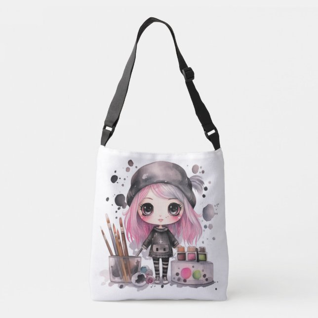 Bolso Cruzado Tote Bag Design artiste (Reverso)