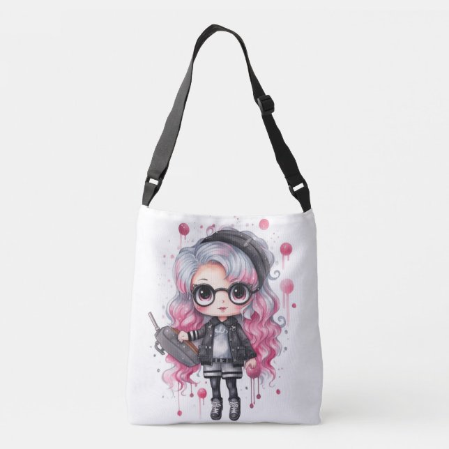 Bolso Cruzado Tote Bag Design artiste (Reverso)