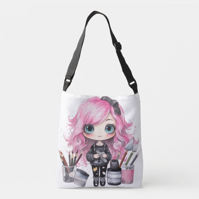 Bolso Cruzado Tote Bag Design artiste (Reverso)
