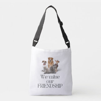 Bolso Cruzado Tote Bag - valoramos nuestra amistad