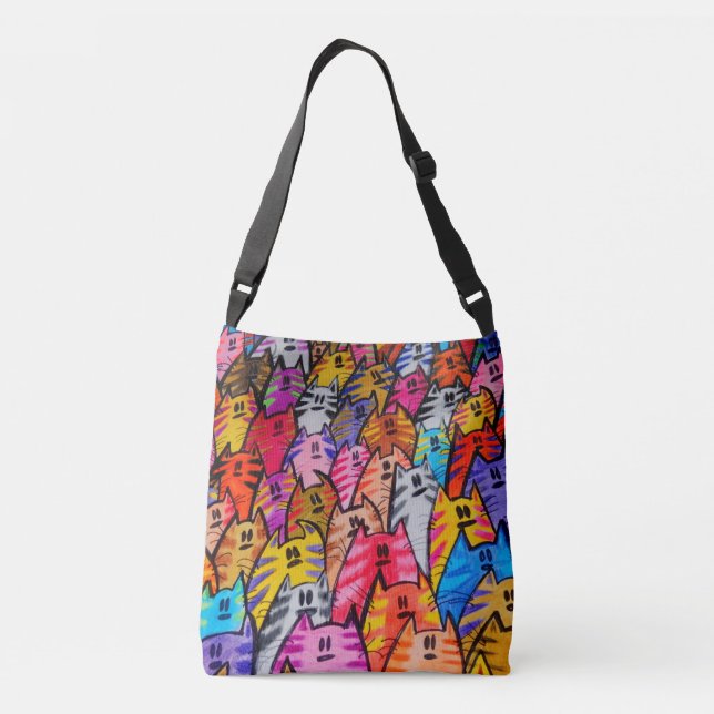 Bolso Cruzado Tote bag with cats (Reverso)