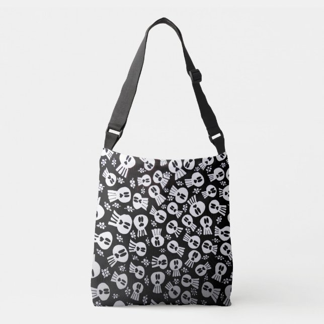 Bolso Cruzado Tote bag with skulls (Anverso)