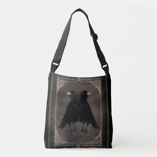 Bolso Cruzado Tote Bewiting Crows (Anverso)