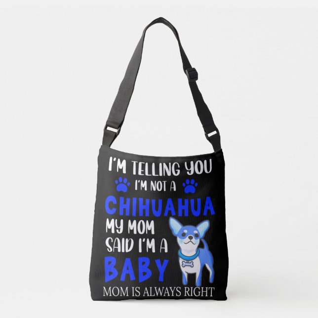 Bolso Cruzado tote "CHIHUAHUA BABY" MAMÁ. (Anverso)