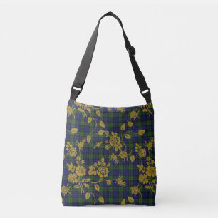Bolso Cruzado Tote cruzado corporal en Blackwatch Rococo Tartán