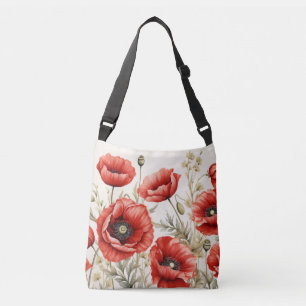 Bolso Cruzado Tote cruzado de cuerpo cubierto de amapola