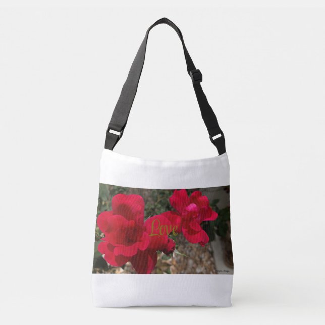Bolso Cruzado Tote de amor y paz (Anverso)