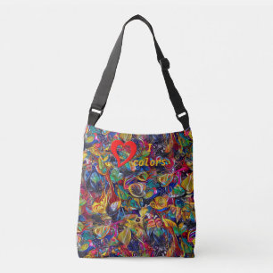 Bolso Cruzado Tote de Cuentos de Hielo I Love Colours