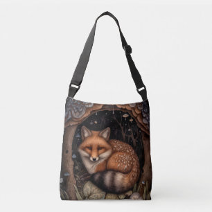 Bolso Cruzado Tote de Fox Crossbody de medianoche