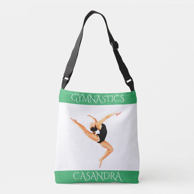 Bolso Cruzado ¡tote de gimnasia! Nombre personalizado. (Reverso)