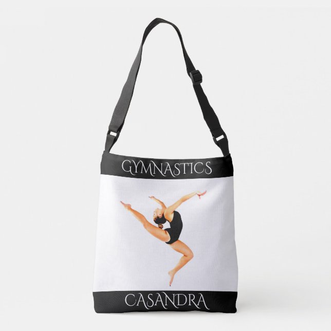 Bolso Cruzado ¡tote de gimnasia! Nombre personalizado. (Reverso)