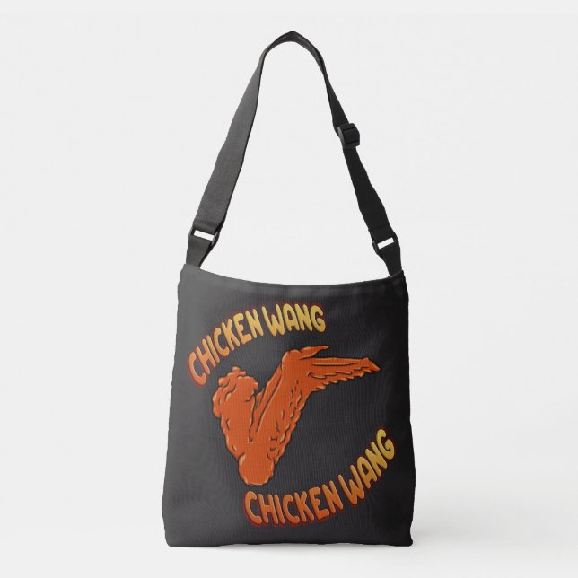 Bolso Cruzado Tote de impresión general de ala de pollo (Anverso)
