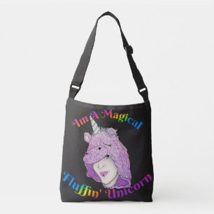Bolso Cruzado Tote de impresión general de Unicornio de flúffin