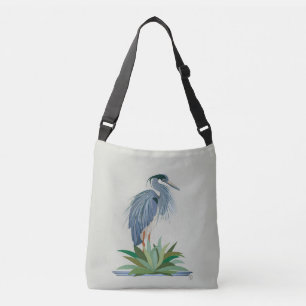 Bolso Cruzado Tote de la garza azul