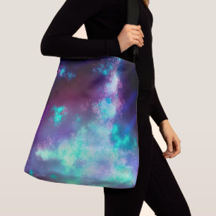 Bolso Cruzado Tote de las luces de neón del cielo nocturno