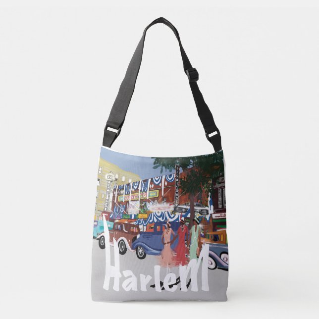 Bolso Cruzado Tote de Moda del Renacimiento de Harlem (Anverso)