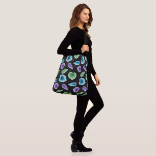 Bolso Cruzado Tote de palmas tropicales
