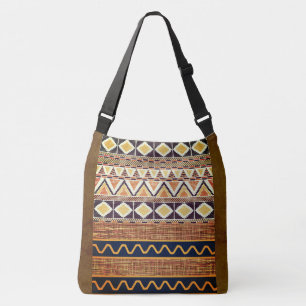 Bolso Cruzado Tote de patrón de trama de onda étnica