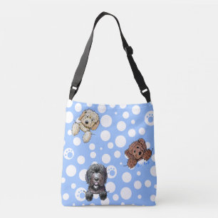 Bolso Cruzado Tote de perros perro de KiniArt