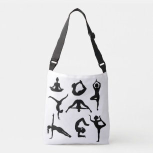 Bolso Cruzado Tote de posiciones de yoga - Añadir un nombre