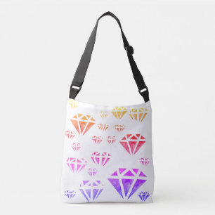 Bolso Cruzado Tote de verano de diamantes brillantes