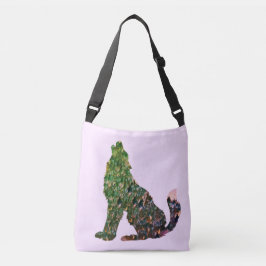 Bolso Cruzado Tote del arte del lobo