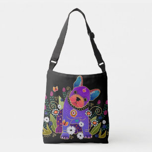 Bolso Cruzado Tote del bulldog francés de BINDI FRENCHIE- o