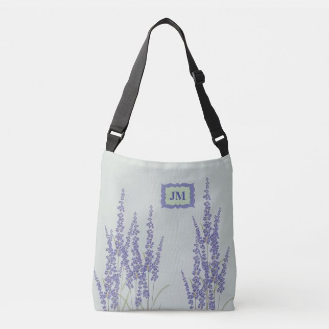 Bolso Cruzado Tote del cuerpo de la cruz del bonito con flor de  (Anverso)