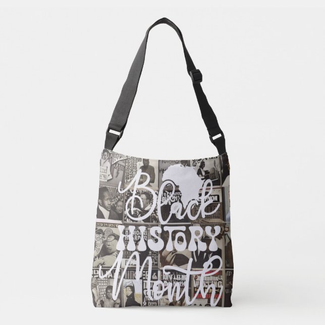 Bolso Cruzado Tote del mes de historia negra (Anverso)