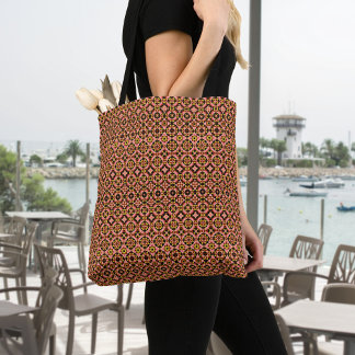 Bolso Cruzado Tote del patrón de mosaico abstracto