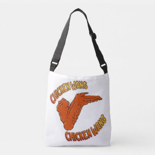 Bolso Cruzado Tote estampado con alas de pollo