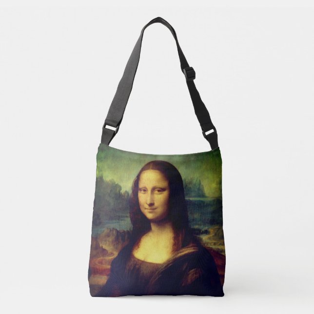 Bolso Cruzado Tote femenino con la impresión de Mona Lisa (Anverso)