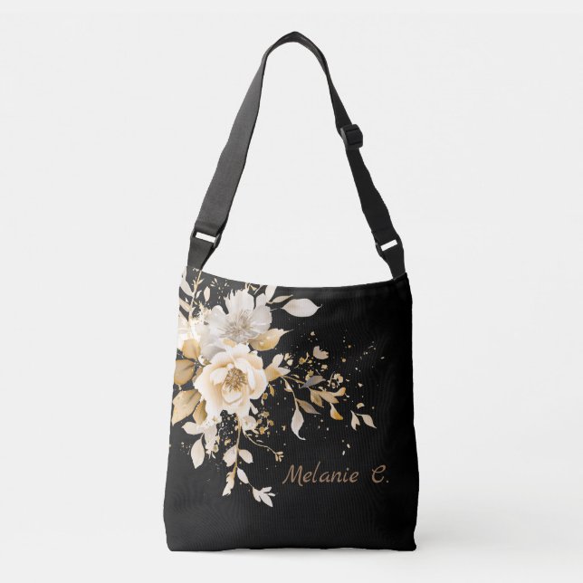 Bolso Cruzado Tote floral elegante e impecable (Anverso)