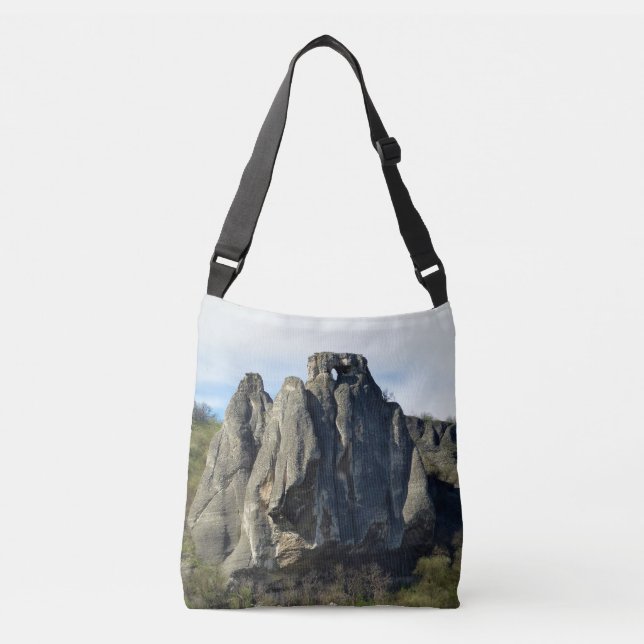 Bolso Cruzado Tote fotográfico de paisajes acantilados (Anverso)