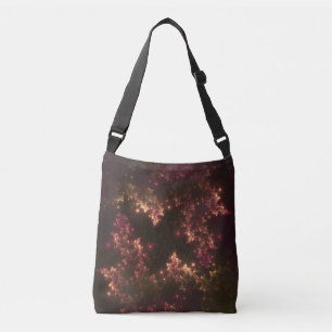 Bolso Cruzado Tote Fractal deja el brillo rojo