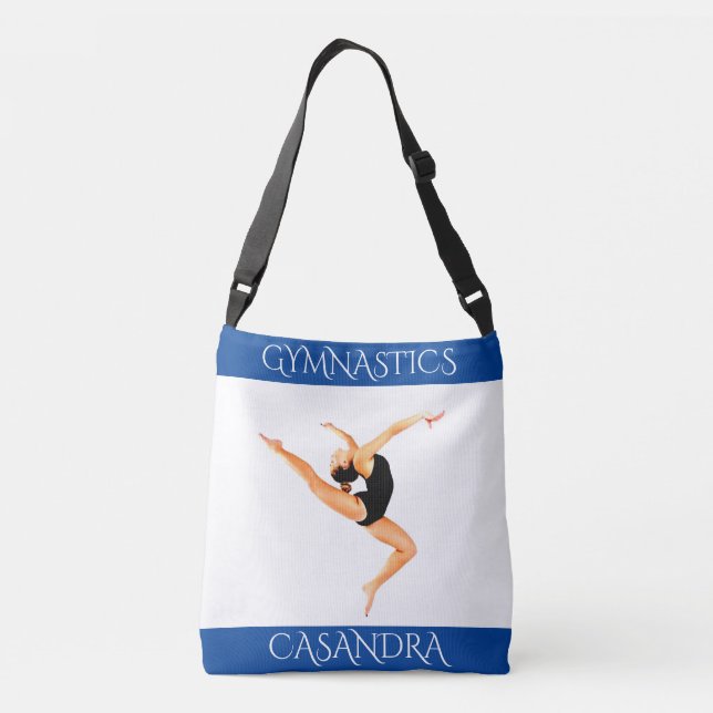 Bolso Cruzado ¡tote Gimnasia Azul! Nombre personalizado. (Reverso)