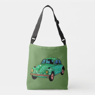 Bolso Cruzado Tote Green Hippie Car Mandala