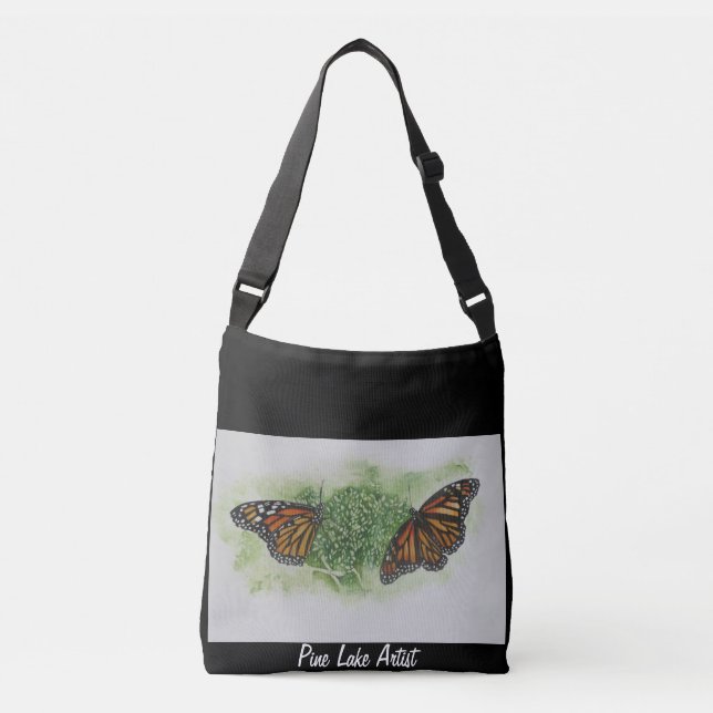 Bolso Cruzado Tote mariposa monarca (Anverso)