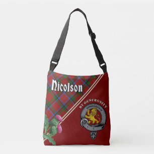Bolso Cruzado Tote Nicolson Clan Badge & Tartan